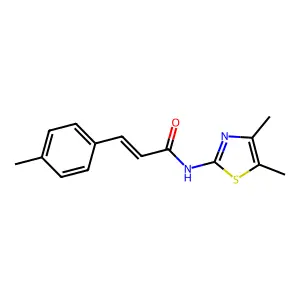 (E)-N-(4,5-dimethyl-1,3-thiazol-2-yl)-3-(4-methylphenyl)prop-2-enamide structure
