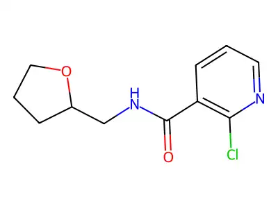 2-Chloro-N-(tetrahydro-2-furanylmethyl)-nicotinamide structure
