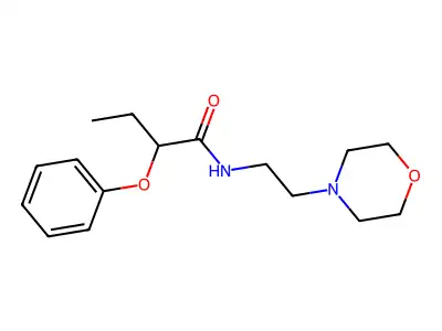 N-(2-morpholin-4-ylethyl)-2-phenoxybutanamide structure
