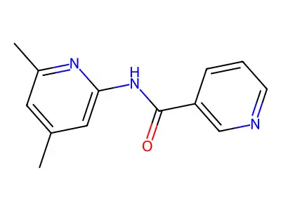 N-(4,6-dimethylpyridin-2-yl)pyridine-3-carboxamide structure