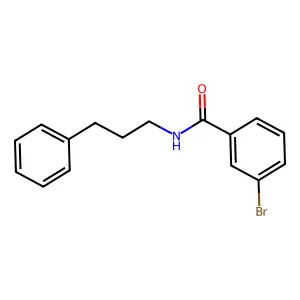 3-bromo-N-(3-phenylpropyl)benzamide structure