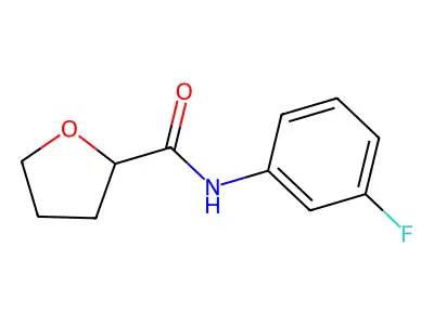 N-(3-fluorophenyl)tetrahydro-2-furancarboxamide structure