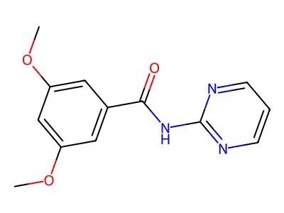 3,5-Dimethoxy-N-(pyrimidin-2-yl)benzamide structure