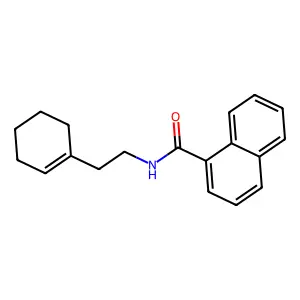 N-[2-(1-cyclohexen-1-yl)ethyl]-1-naphthamide structure
