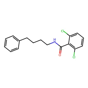 2,6-dichloro-N-(4-phenylbutyl)benzamide structure