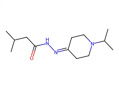 3-methyl-N-[(1-propan-2-ylpiperidin-4-ylidene)amino]butanamide structure