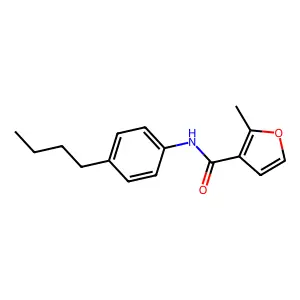 N-(4-butylphenyl)-2-methylfuran-3-carboxamide structure