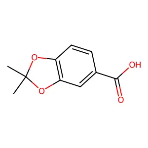 2,2-Dimethyl-1,3-dioxaindane-5-carboxylic acid structure