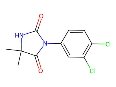 Hydantoin, 3-(3,4-dichlorophenyl)-5,5-dimethyl- structure