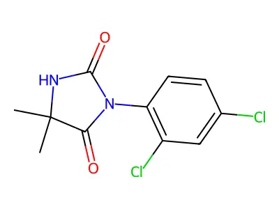 2,4-Imidazolidinedione, 3-(2,4-dichlorophenyl)-5,5-dimethyl- structure