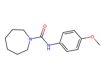 N-(4-methoxyphenyl)azepane-1-carboxamide structure