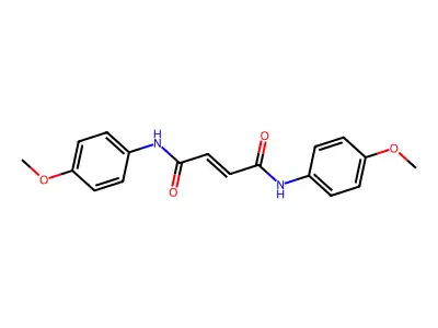 But-2-enediamide, N,N'-bis(4-methoxyphenyl)- structure