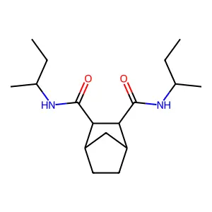 2-N,3-N-di(butan-2-yl)bicyclo[2.2.1]heptane-2,3-dicarboxamide structure