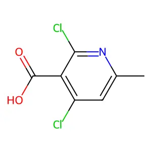 2,4-Dichloro-6-methylnicotinic acid structure