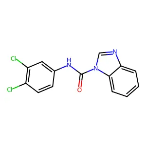 N-(3,4-dichlorophenyl)benzimidazole-1-carboxamide structure