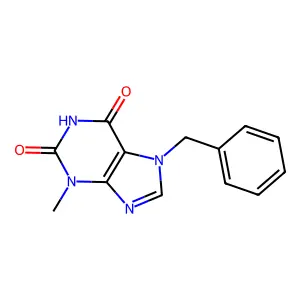 7-Benzyl-3-methylxanthine structure
