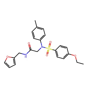 2-(N-(4-ethoxyphenyl)sulfonyl-4-methylanilino)-N-(furan-2-ylmethyl)acetamide structure
