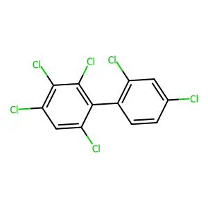 2,2',3,4,4',6-Hexachlorobiphenyl structure