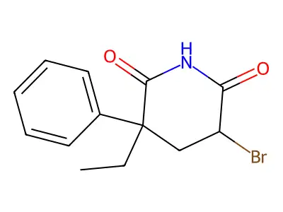 5-Bromo-3-ethyl-6-hydroxy-3-phenyl-4,5-dihydropyridin-2(3H)-one structure