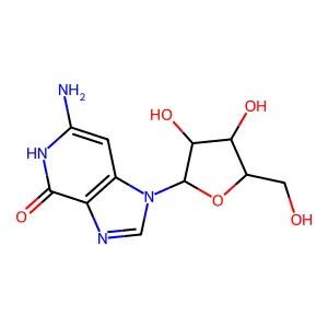 6-Amino-1-beta-d-ribofuranosylimidazo[4,5-c]pyridin-4(5H)-one structure