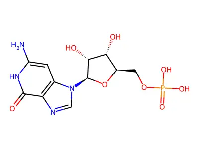 3-脱氮鸟苷酸 structure