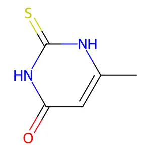 甲硫氧嘧啶 structure