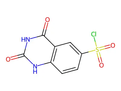2,4-Dioxo-1,2,3,4-tetrahydroquinazoline-6-sulfonyl chloride structure