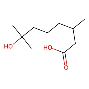 7-Hydroxycitronellic acid structure