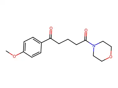 Morpholine, 4-(5-(4-methoxyphenyl)-1,5-dioxopentyl)- structure