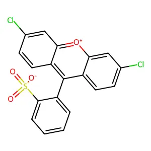 xanthylium, 3,6-dichloro-9-(2-sulfophenyl)-, inner salt structure
