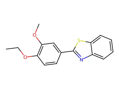 2-(4-Ethoxy-3-methoxyphenyl)benzothiazole structure