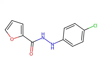 2-Furoic acid, 2-(p-chlorophenyl)hydrazide structure