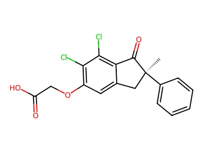 Indacrinone, (R)- structure