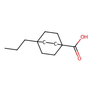 4-Propylbicyclo[2.2.2]octane-1-carboxylic acid structure