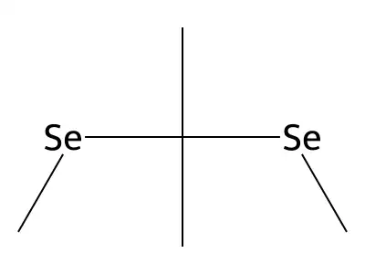 2,2-Bis(methylselanyl)propane structure