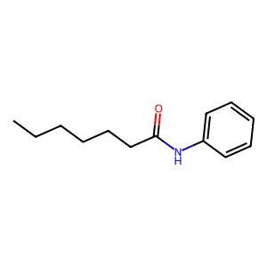 Heptanamide, N-phenyl- structure