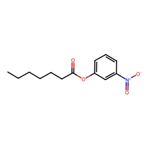 3-Nitrophenyl heptanoate structure