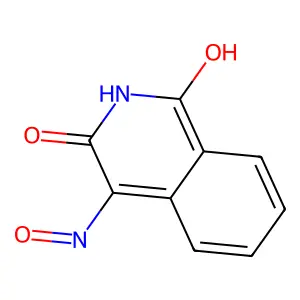 1-hydroxy-4-nitroso-2H-isoquinolin-3-one structure