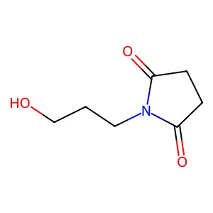 1-(3-hydroxypropyl)pyrrolidine-2,5-dione structure