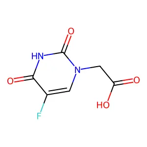 2-(5-Fluoro-2,4-dioxo-3,4-dihydropyrimidin-1(2H)-yl)acetic acid structure