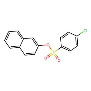Naphthalen-2-yl 4-chlorobenzenesulfonate structure