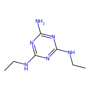 N,N'-二乙基-1,3,5-三嗪-2,4,6-三胺 structure