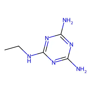 2,4-Diamino-6-ethylamino-1,3,5-triazine structure