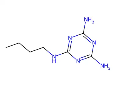 N-丁基-1,3,5-三嗪-2,4,6-三胺 structure
