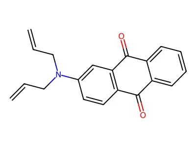 2-[Bis(prop-2-enyl)amino]anthracene-9,10-dione structure