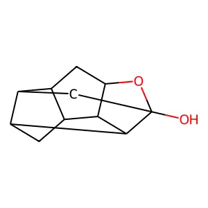 Octahydro-2h-3,5,2-(ethane[1,1,2]triyl)pentaleno[1,6-bc]furan-2-ol structure