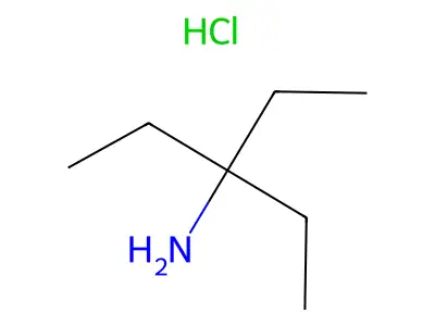 3-Pentanamine, 3-ethyl-, hydrochloride structure