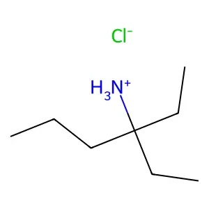 3-乙基己-3-胺盐酸盐(1:1) structure