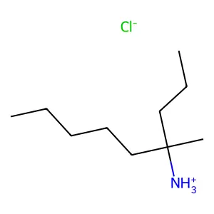 4-Nonanamine, 4-methyl-, hydrochloride structure
