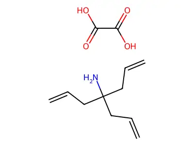1,6-Heptadien-4-amine, 4-(2-propenyl)-, ethanedioate (1:1) structure